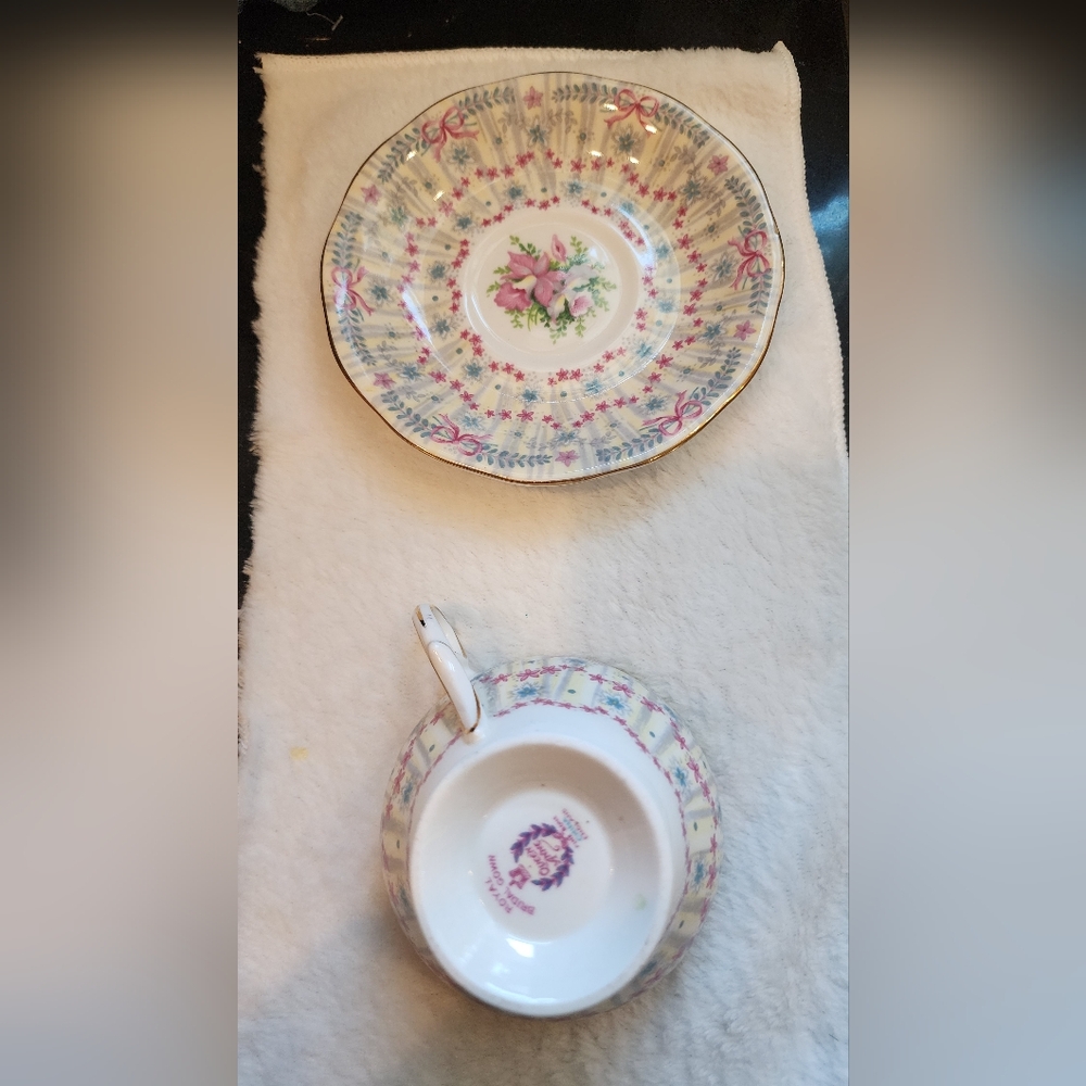 Pink and Green Floral Mugs for Dining